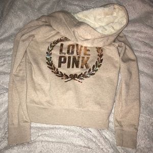 VS PINK SHERPA FUR JACKET